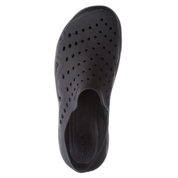 Crocs Swiftwater Wave Men's Black/Black Water/Activity Clog Sandal 7 M - Picture 2 of 2